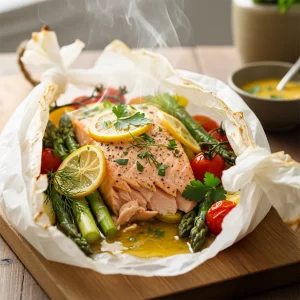 Salmon en Papillote: A Steamy Feast Wrapped in Flavor
