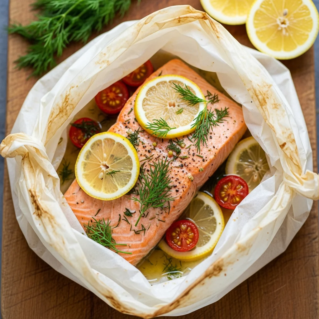 Salmon en Papillote: A Steamy Feast Wrapped in Flavor