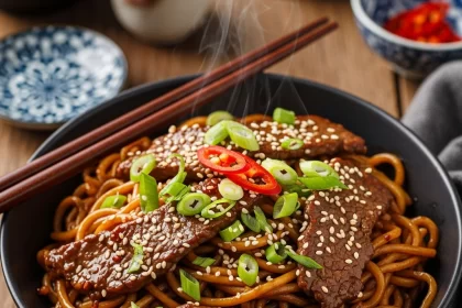 Sticky Beef NoodlesIrresistible Sticky Beef Noodles: A Savory Taste Adventure
