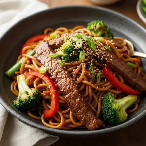 Irresistible Sticky Beef Noodles: A Savory Taste Adventure