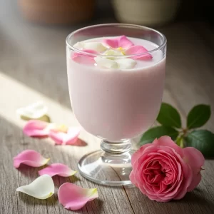 Almond Milk & Rose Water: A Refreshing Floral Fusion Boost