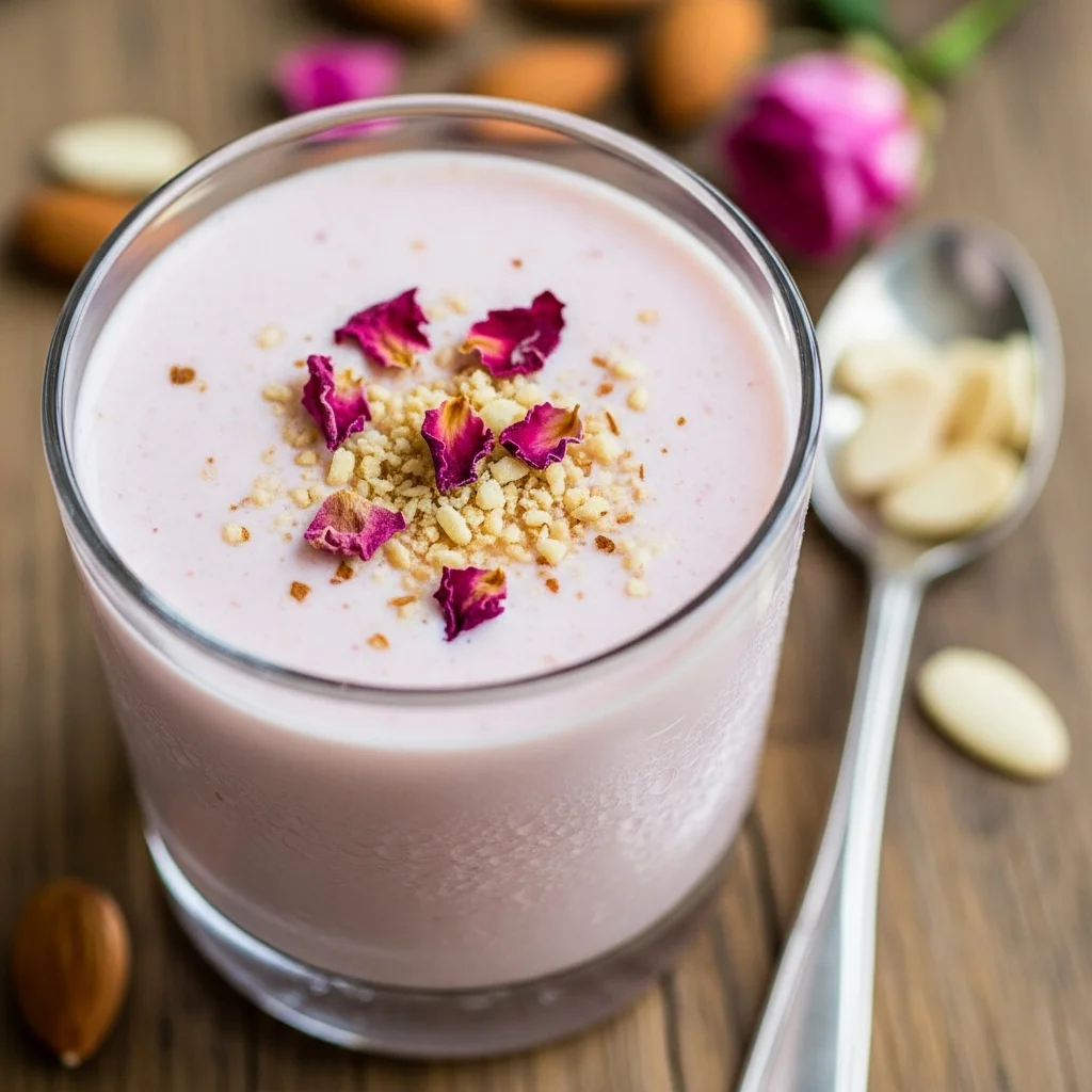Almond Milk & Rose Water: A Refreshing Floral Fusion Boost