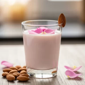 Almond Milk & Rose Water: A Refreshing Floral Fusion Boost