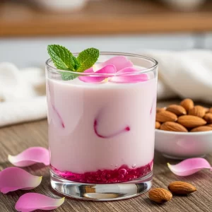 Almond Milk & Rose Water: A Refreshing Floral Fusion Boost