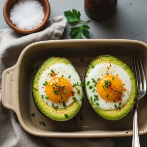 Golden Baked Avocado and Egg: A Healthy Twist for Breakfast