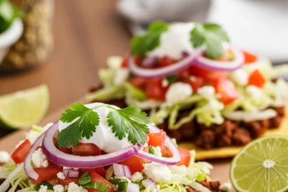 Savor the Crispy Delight of Classic Beef Tostadas