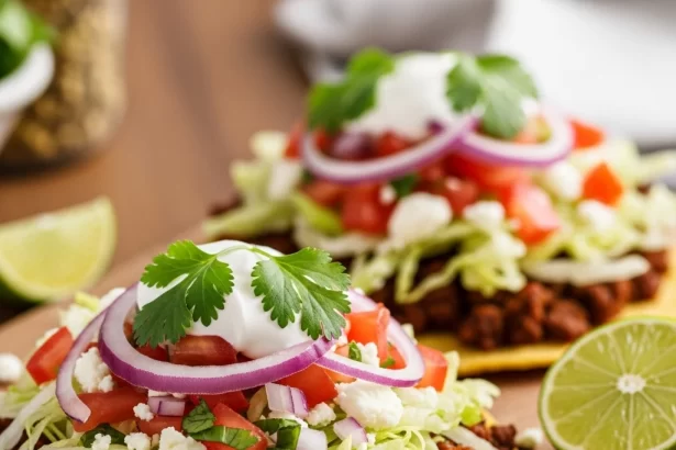 Savor the Crispy Delight of Classic Beef Tostadas