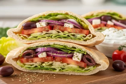 Fresh & Flavorful: Easy Greek Salad Pita Pockets Recipe