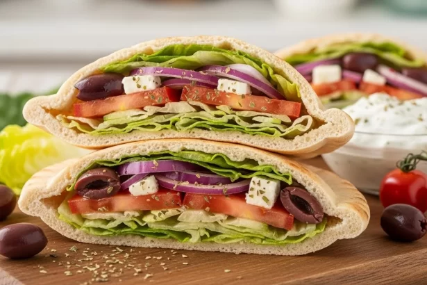 Fresh & Flavorful: Easy Greek Salad Pita Pockets Recipe