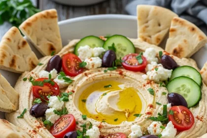 Greek Style Loaded Hummus: A Flavor-Packed Mediterranean Treat