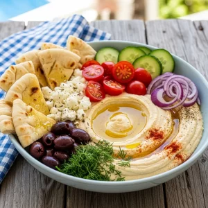 Greek Style Loaded Hummus: A Flavor-Packed Mediterranean Treat