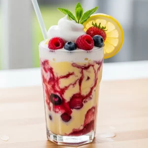 Zesty Keto Lemon Berry Smoothie: Fresh, Low-Carb Delight