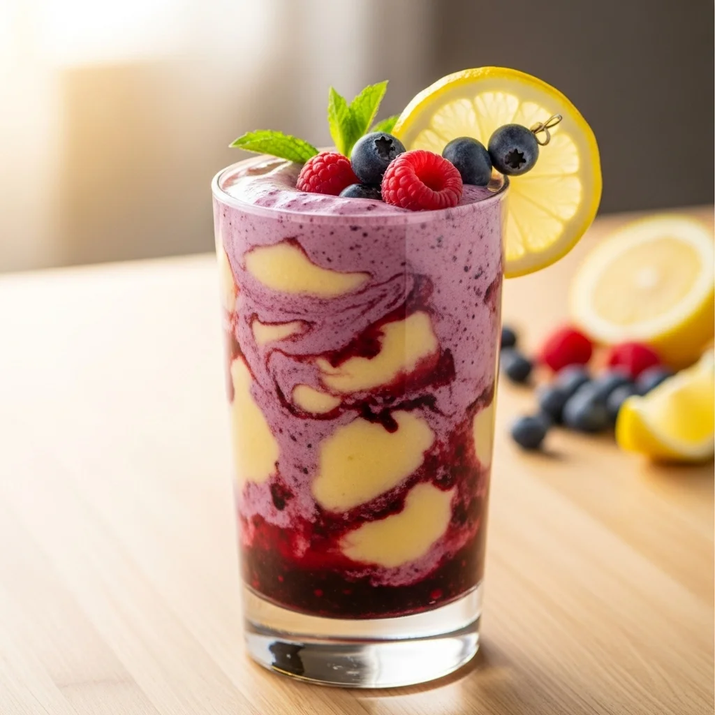 Zesty Keto Lemon Berry Smoothie: Fresh, Low-Carb Delight