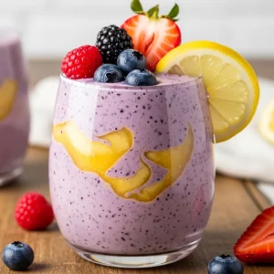 Zesty Keto Lemon Berry Smoothie: Fresh, Low-Carb Delight