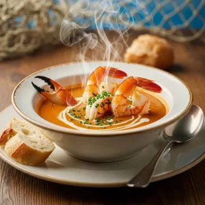 Decadent Seafood Bisque: Crab, Shrimp & Lobster Delight
