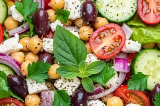 Sun-Kissed Greek Chickpea Salad: A Fresh Mediterranean Delight