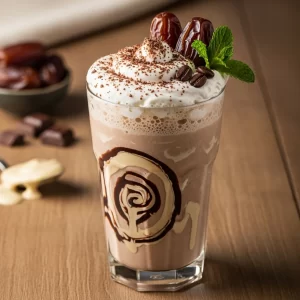 Energize Your Day: Tahini Chocolate Coffee Date Shake Recipe