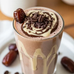 Energize Your Day: Tahini Chocolate Coffee Date Shake Recipe