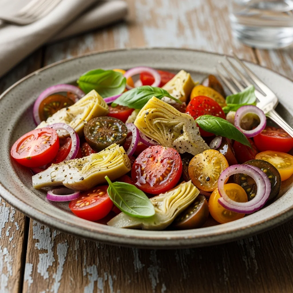 Tuscan Artichoke Tomato Salad: A Fresh Mediterranean Delight
