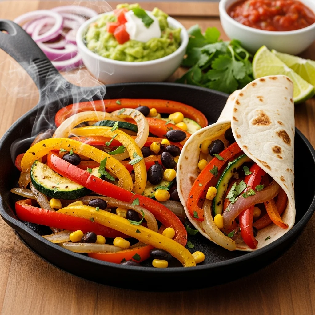 Sizzling Vegetarian Fajitas: A Flavorful Meatless Fiesta