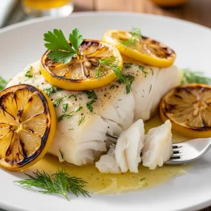 Zesty Lemon Butter Baked Cod: A Deliciously Simple Feast