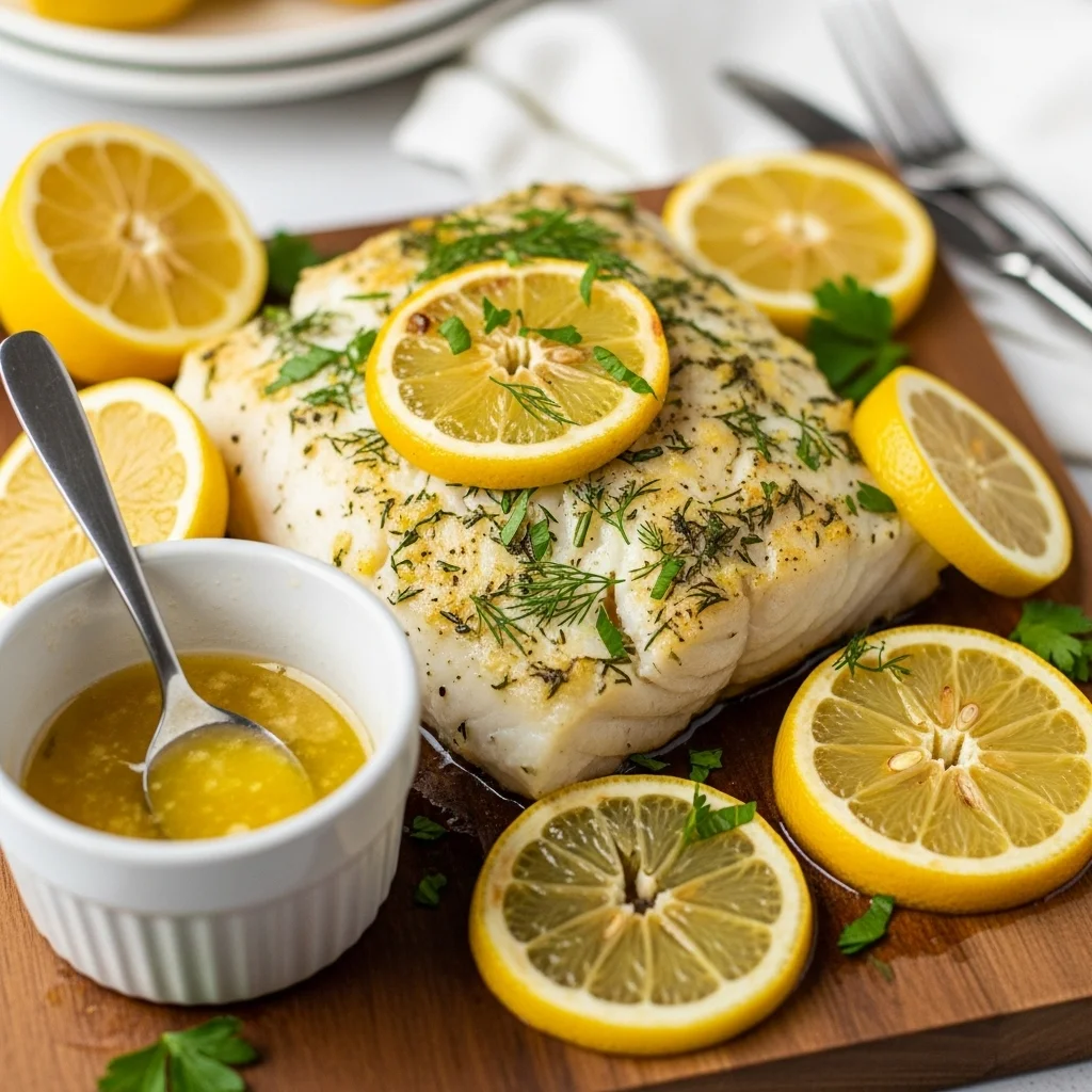 Zesty Lemon Butter Baked Cod: A Deliciously Simple Feast
