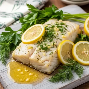 Zesty Lemon Butter Baked Cod: A Deliciously Simple Feast