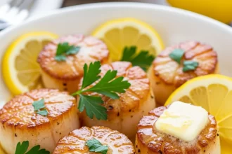 Zesty Lemon Butter Scallops: A Citrus-Kissed Seafood Delight