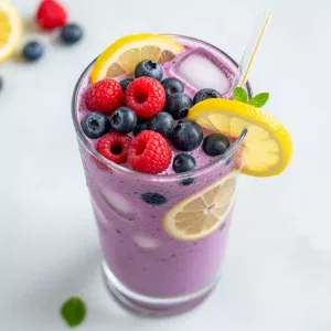 Zesty Keto Lemon Berry Smoothie: Fresh, Low-Carb Delight