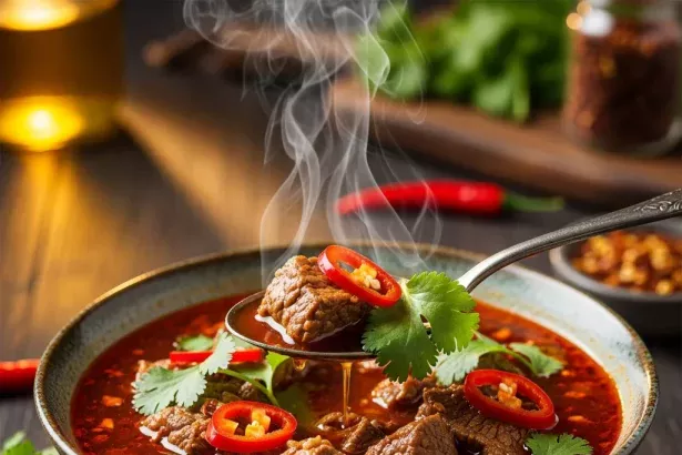 Fiery Keto Spicy Beef Soup: A Low-Carb Comfort Classic