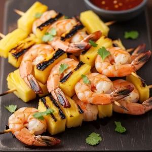 Tropical Delight: How to Make Shrimp and Pineapple Skewers