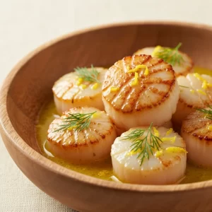 Zesty Lemon Butter Scallops: A Citrus-Kissed Seafood Delight