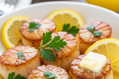 Zesty Lemon Butter Scallops: A Citrus-Kissed Seafood Delight