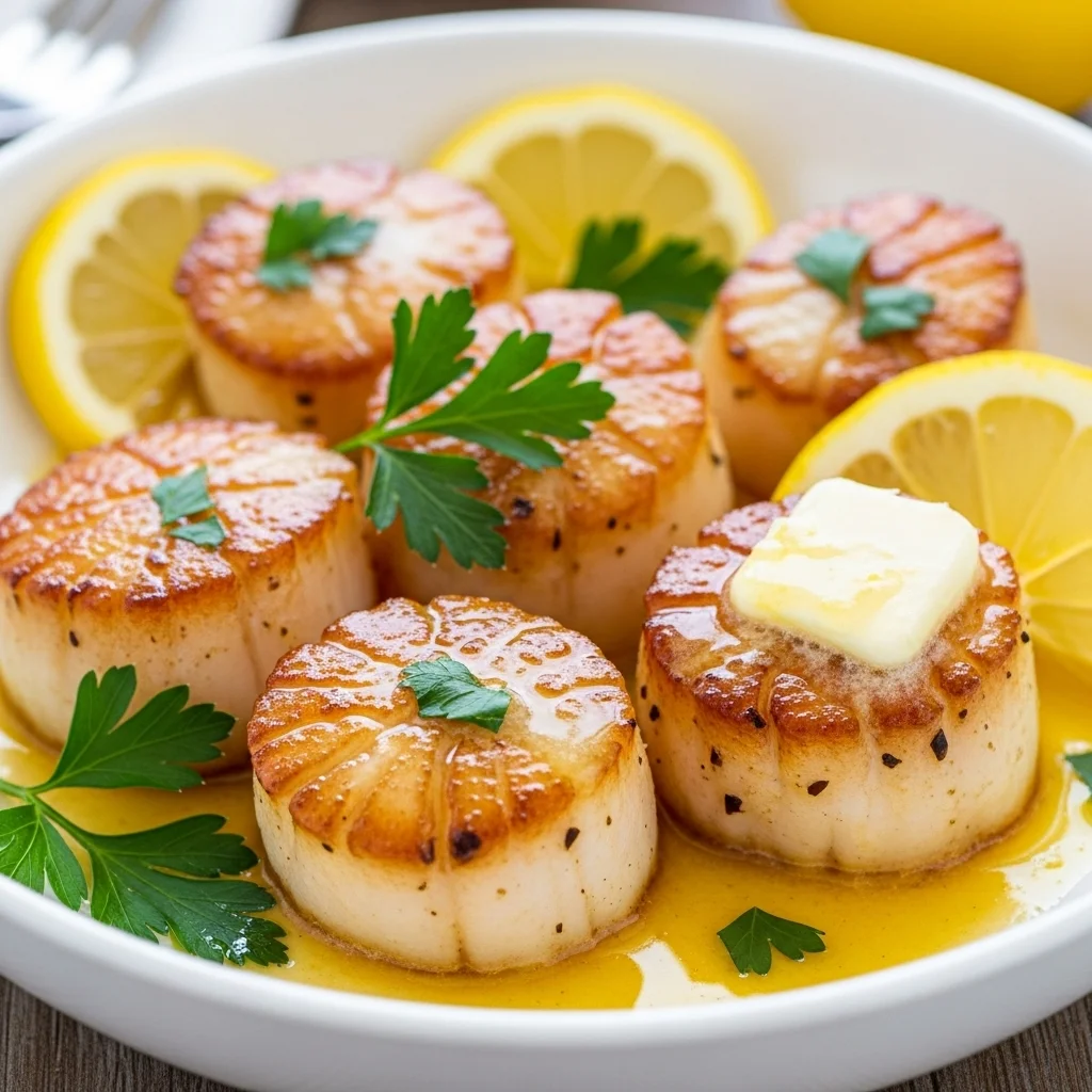 Zesty Lemon Butter Scallops: A Citrus-Kissed Seafood Delight