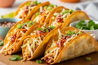Crispy Asian Chicken Wonton Tacos: A Flavorful Fusion Feast