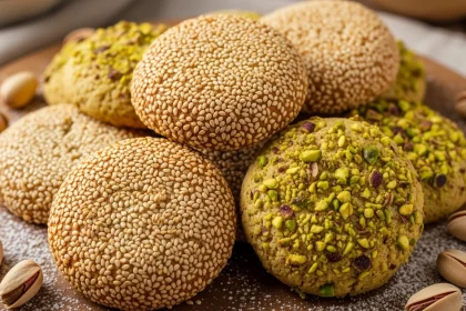 Barazek: The Crispy Middle Eastern Sesame Cookie Delight