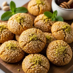 Barazek: The Crispy Middle Eastern Sesame Cookie Delight