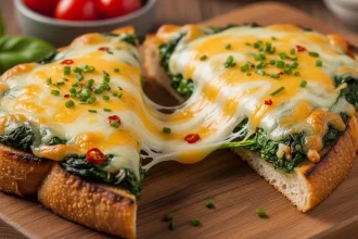 Melted Greens Delight: The Ultimate Cheesy Spinach Toast