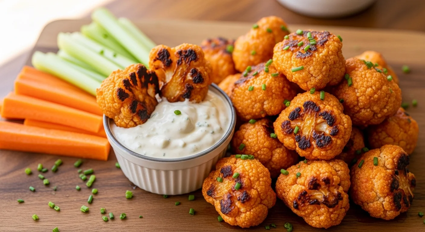 Crispy Cauliflower Buffalo Bites: A Spicy Veggie Delight