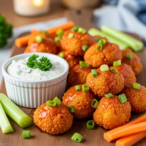 Crispy Cauliflower Buffalo Bites: A Spicy Veggie Delight