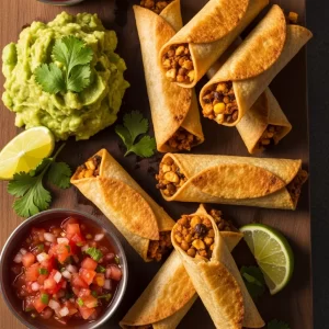 Crispy Vegan Taquitos: Plant-Based Flavor Unlocked!