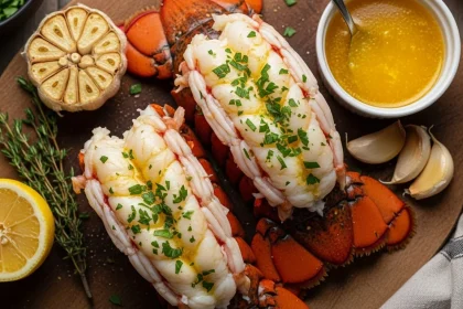 Indulge in Decadence: Creamy Garlic Butter Lobster Tails