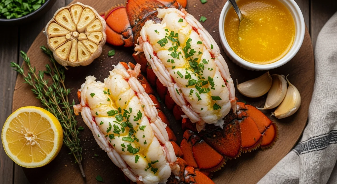 Indulge in Decadence: Creamy Garlic Butter Lobster Tails