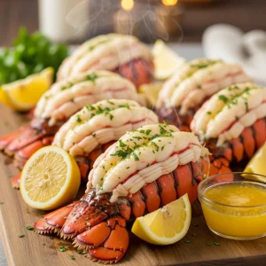 Indulge in Decadence: Creamy Garlic Butter Lobster Tails