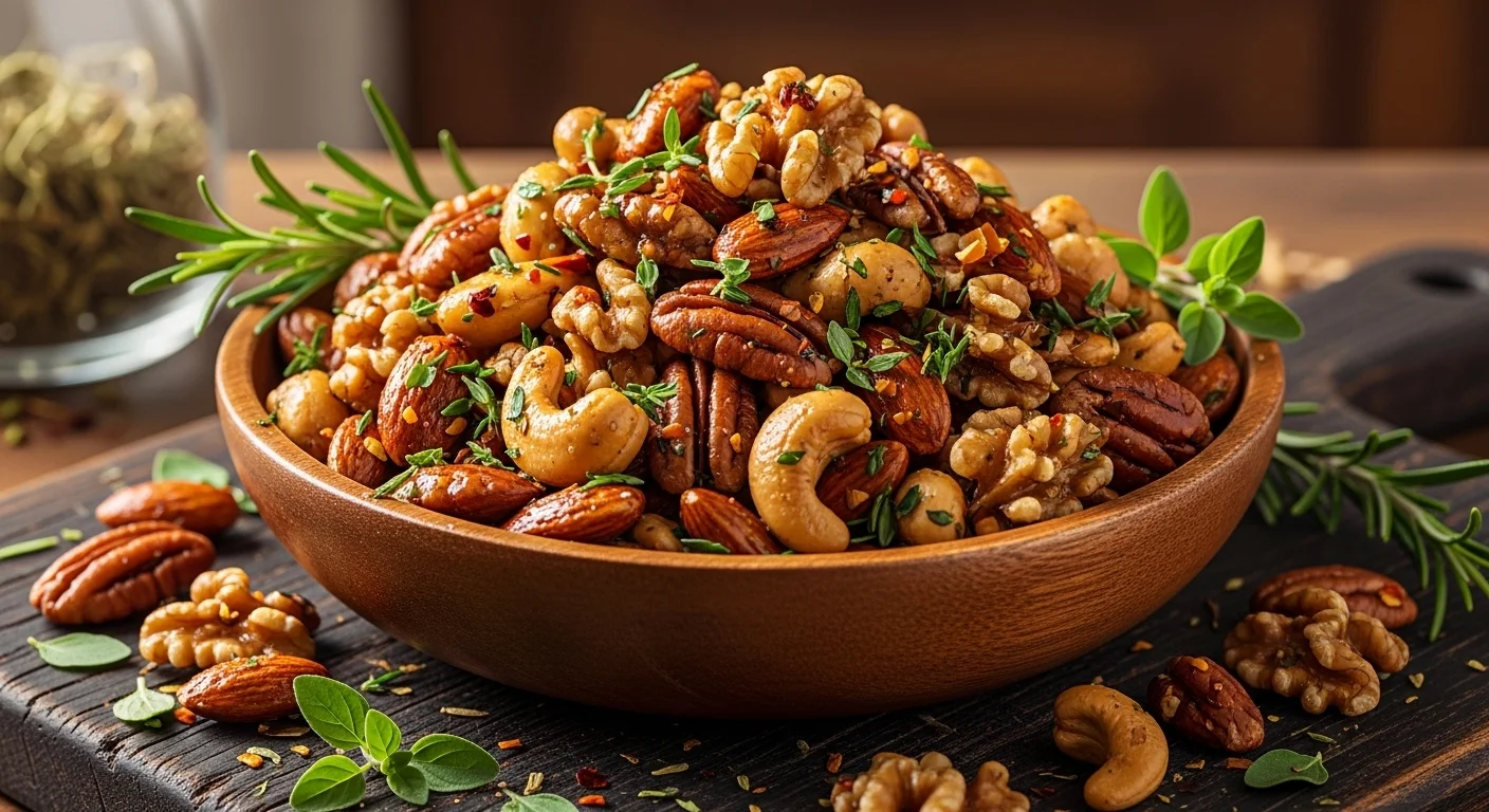 Herb-Infused Toasted Nuts: A Flavorful Snack Upgrade