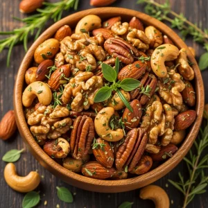 Herb-Infused Toasted Nuts: A Flavorful Snack Upgrade