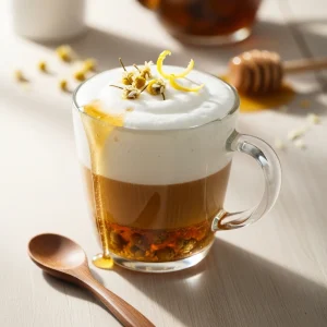 Sweet & Soothing Honey Chamomile Latte Recipe for Calm