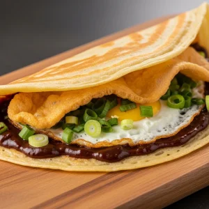 Jianbing: China's Savory Street Crepe with a Crispy Twist