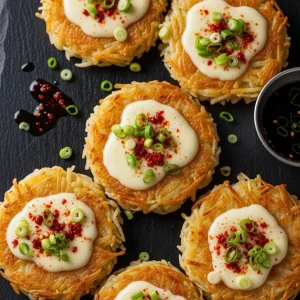 Melting Magic: Discover Korean Cheese Potato Pancakes Delight