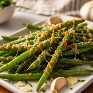 Crunchy Roasted Parmesan Green Beans: A Savory Delight